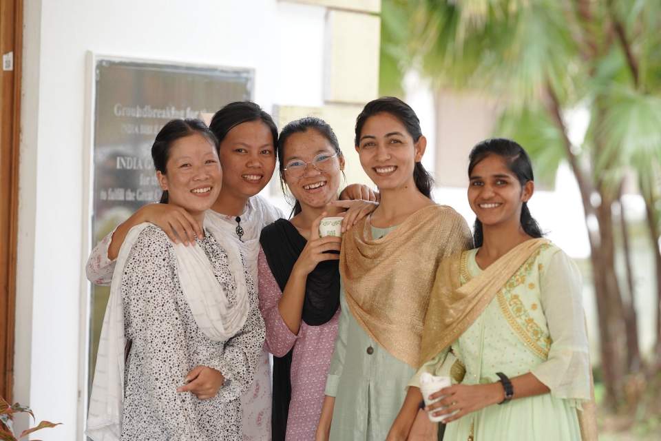 Women students at IBC come from all parts of India as well as from Nepal and Burma.