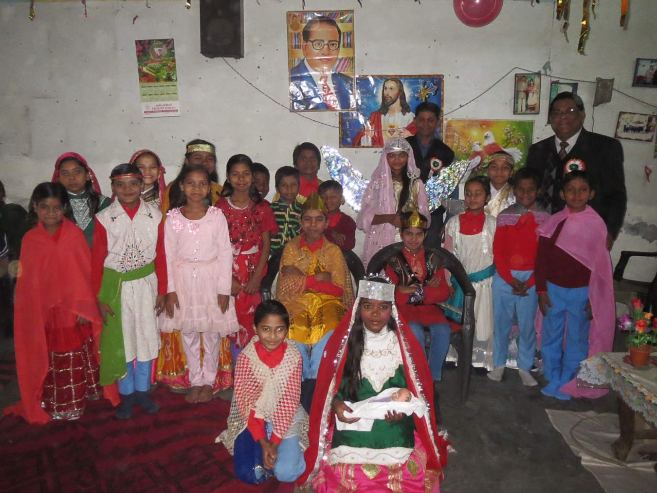 An Asha Kiran school puts on a Christmas program—influence of the gospel upon their studies.