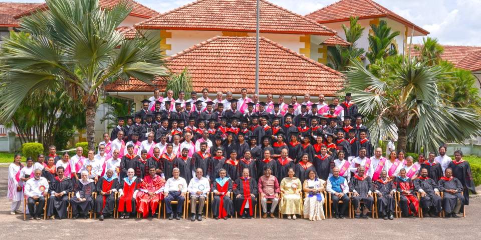India Bible College and Seminary class of 2023 with administration and faculty.