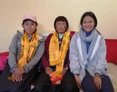 Tibetan nuns who committed their lives to Christ through Rodha Lama’s ministry.