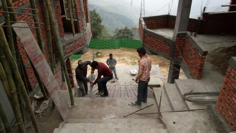 View from the construction site of the new training facility shows the steep terrain of the Darjeeling area. The region is highly receptive to the gospel.
