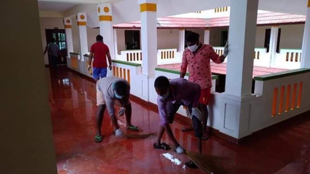 Preparations being made at India Bible College & Seminary to house people in quarantine from the coronavirus.