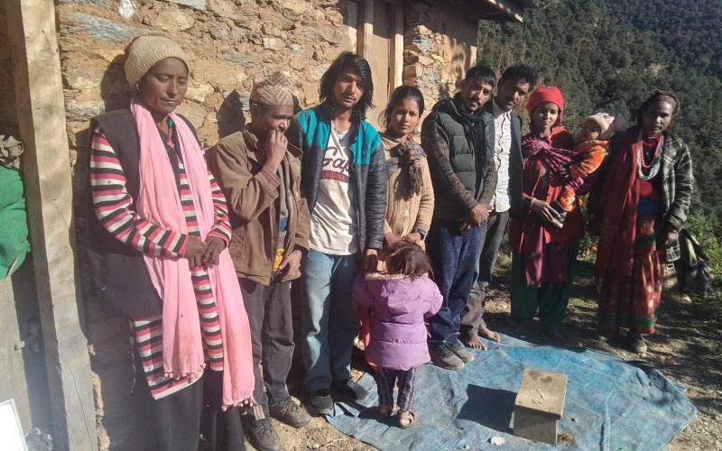 One of two new fellowships started in Upper Jajarkot by Raju and Chanda, who met Phendey and Rodha in the hospital, came to Christ, and are now taking the gospel back to their own village. They continue to study the Bible online.